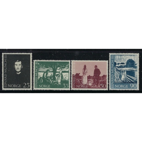 Norway 446-49 MNH 1963 Paintings (fe1617)