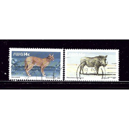 Southwest Africa 556-57 Used 1986-87 Animals