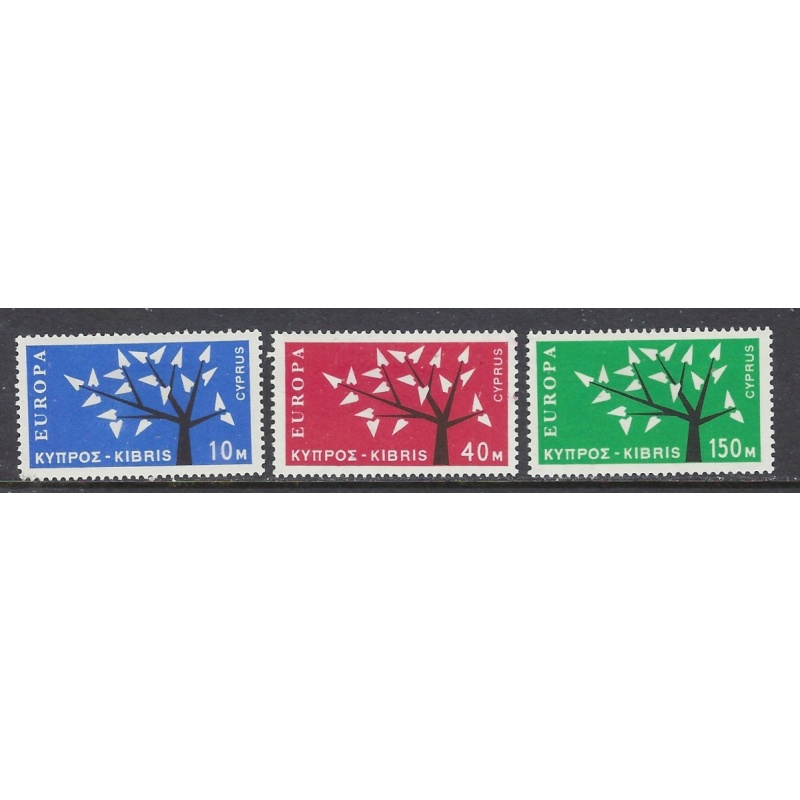 Cyprus 219-21 MLH 1963 Europa (ap8549)