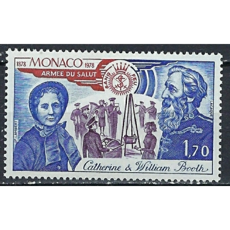 Monaco 1129 MNH 1978 Salvation Army (ak2832a)