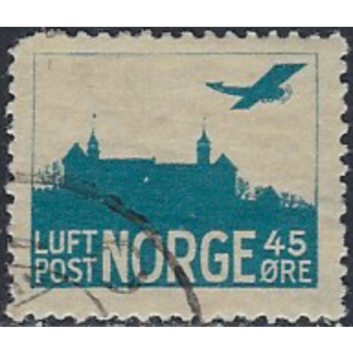 Norway C1 Used 1935 issue; rounded corner (ak6765)