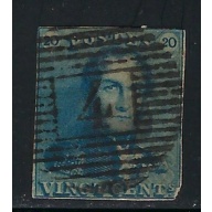 Belgium #2 Used 1849 issue; close trim; round corner (an3757)