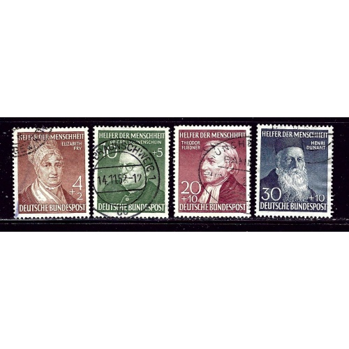 Germany B327-30 Used 1952 Portraits set