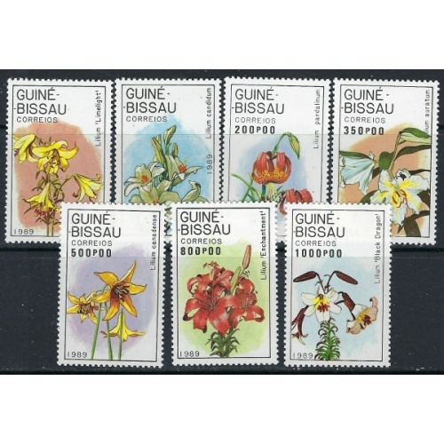 Guinea Bissau 787-93 MNH 1989 Flowers (ak3287)