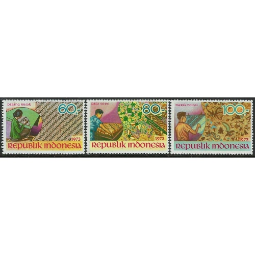 Indonesia 852-54 MH 1973 set (fe3068)