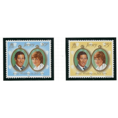 Jersey 280-81 MNH 1981 Prince Charles Wedding (fe6238)