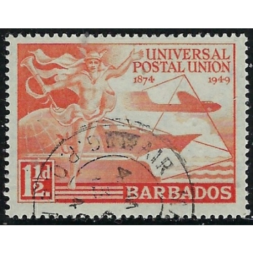Barbados 212 Used 1949 UPU (fe8563)