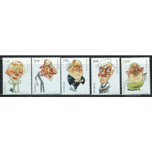 Norway 1298-1302 MNH 2001 Actors and Actresses (an5287)