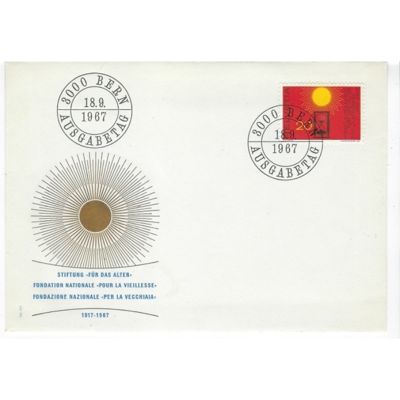 Switzerland 484 1967 FDC (cc1010a)