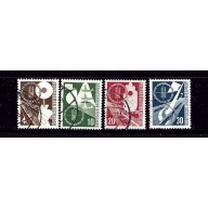 Germany 698-701 Used 1953 set