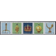 Sweden 899-903 MNH 1971 strip from booklet pane (ak6410)