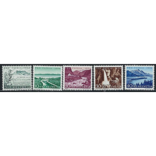 Switzerland B232-36 MNH 1954 set (fe8285)
