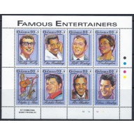 Gambia 1395 MNH 1993 Famous Entertainers sheet of 8 (ak6007)