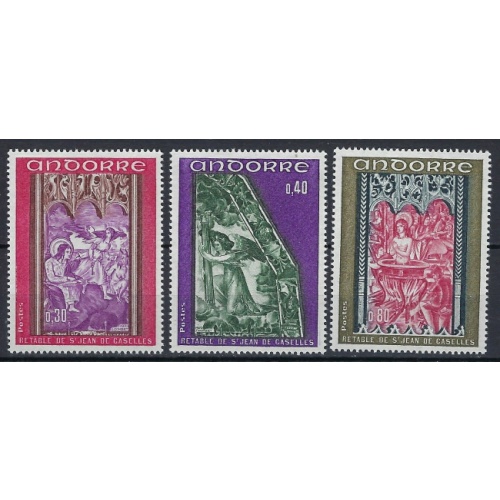 French Andorra 199-201 MNH 1970 set (an9037)