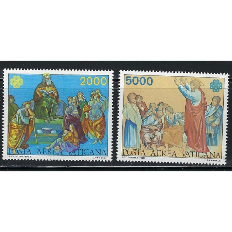 Vatican 673-74 MNH 1983 World Communications Year (an5876)