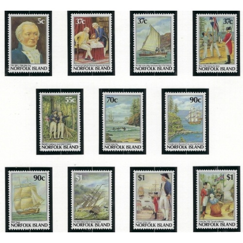 Norfolk Is 426-36 MNH 1987-88 Bicentennial (ak3336)