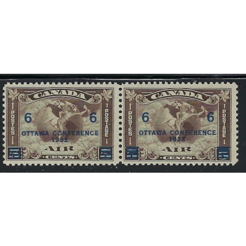 Canada C4 MNH 1932 Surcharge Pair (ap9385)