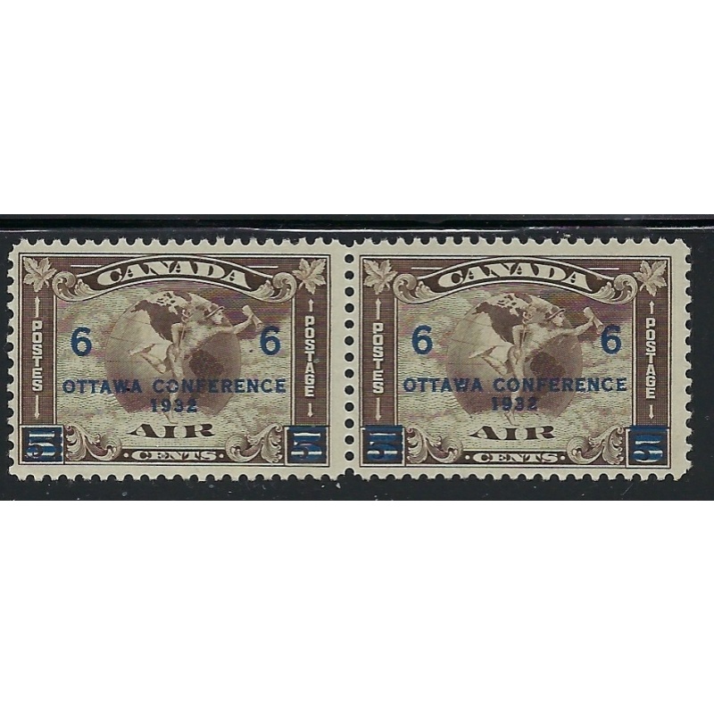 Canada C4 MNH 1932 Surcharge Pair (ap9385)