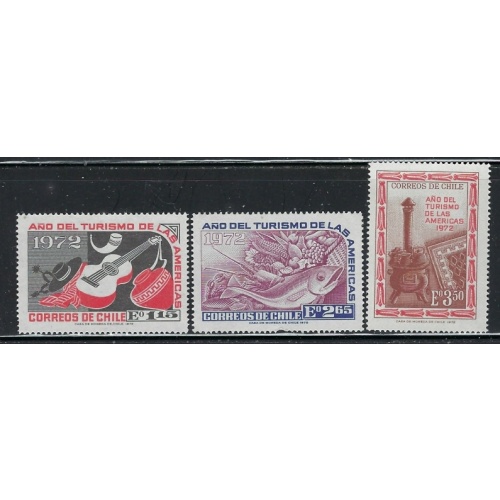 Chile 430-32 MH 1972 set (fe6914)