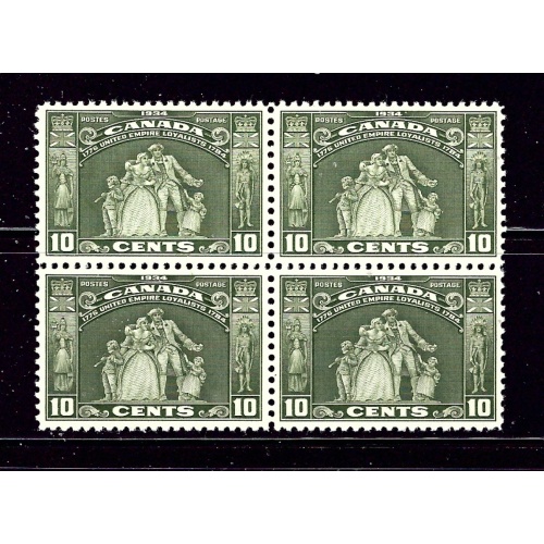 Canada 209 MNH 1934 Loyalists Monument Block of 4