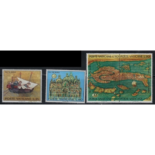 Vatican 518-20 MNH 1972 Save Venice (an4753)