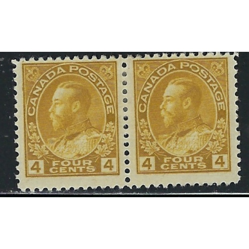 Canada 110 MH 1922 Pair (fe2132)