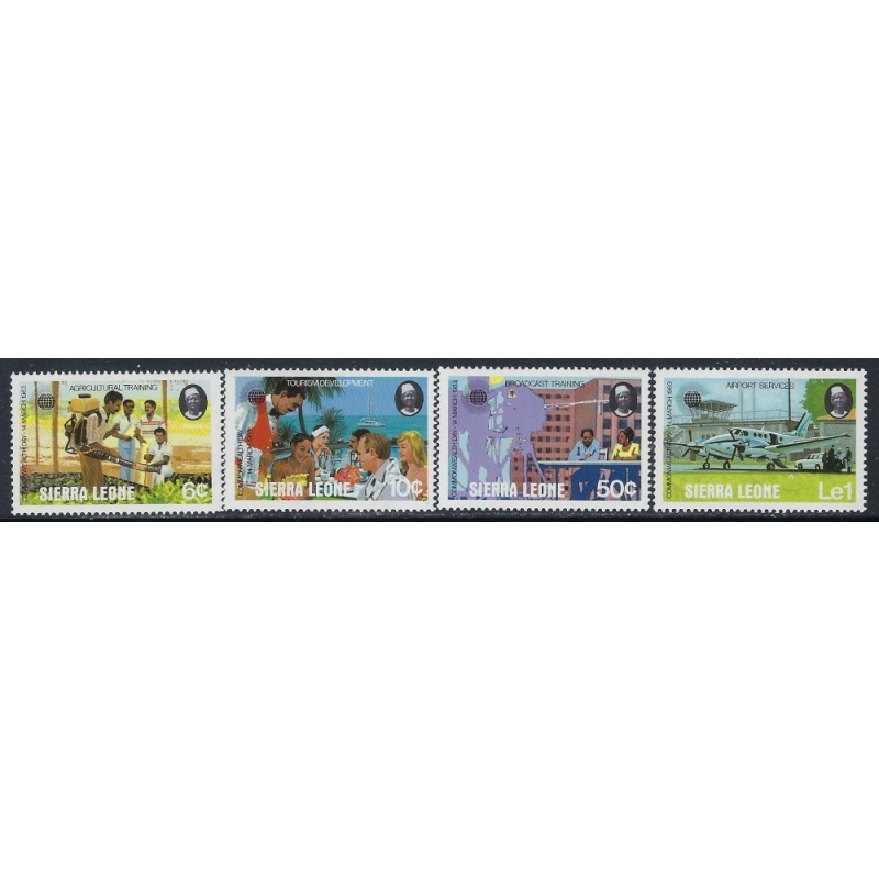 Sierra Leone 581-84 MNH 1983 Commonwealth Day (ak5229)