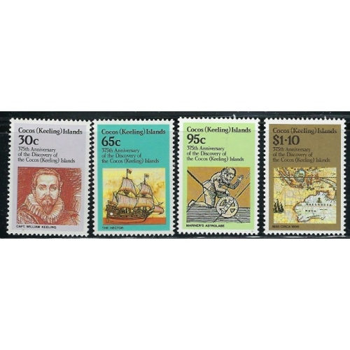 Cocos Is 115-18 MNH 1984 set (fe5616)