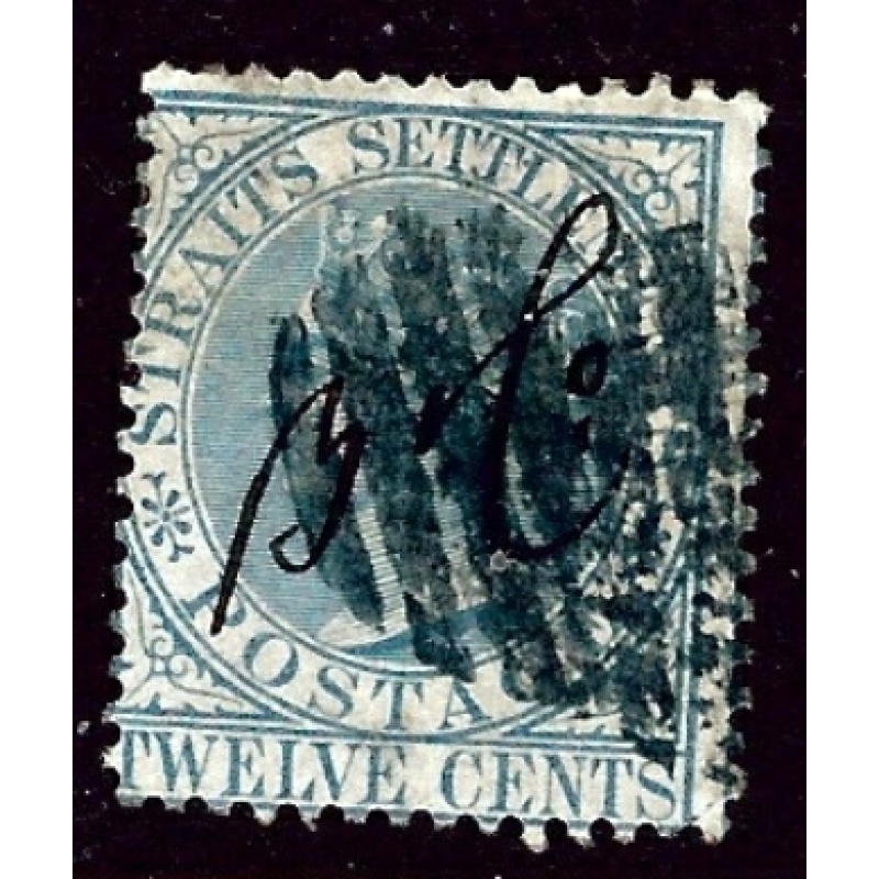 Straits Settlements 14 Used 1867 issue       (ap3199)