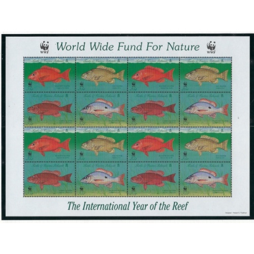 Turks and Caicos 1247 MNH 1998 Sheet of 4 blocks (ak5503)