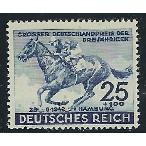 Germany B204 MNH 1942 Race Horse (fe6257)