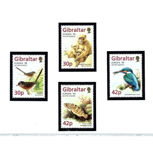 Gibraltar 794-97 MNH 1999 Europa Nature Reserves   (KA)