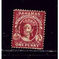 Bahamas #2 Used 1861 ossue    pen cancel