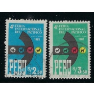 Peru 492-93 Used 1965 issues (ak1422a)