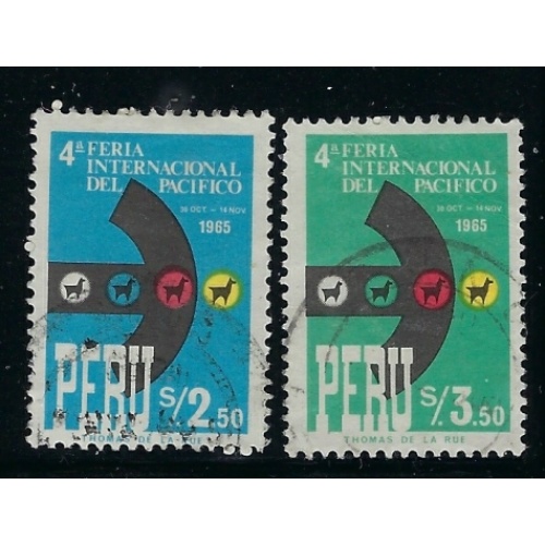 Peru 492-93 Used 1965 issues (ak1422a)