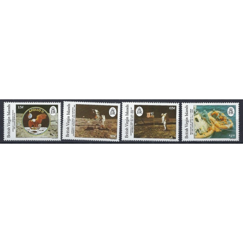 British Virgin Is 641-44 MNH 1989 1st Moon Landing Anniv (an9785)