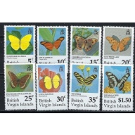 British Virgin Is 711-18 MNH 1991 Butterflies (an5428)