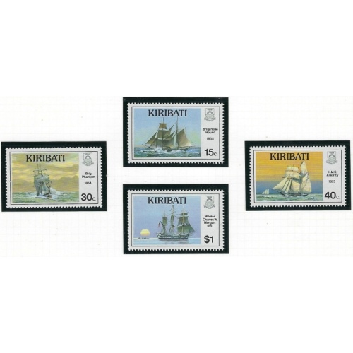 Kiribati 511-14 MNH 1989 Ships (ak3939)