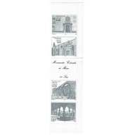Mexico 1306a MNH 1982 Monuments strip with label; been folded (an3738)