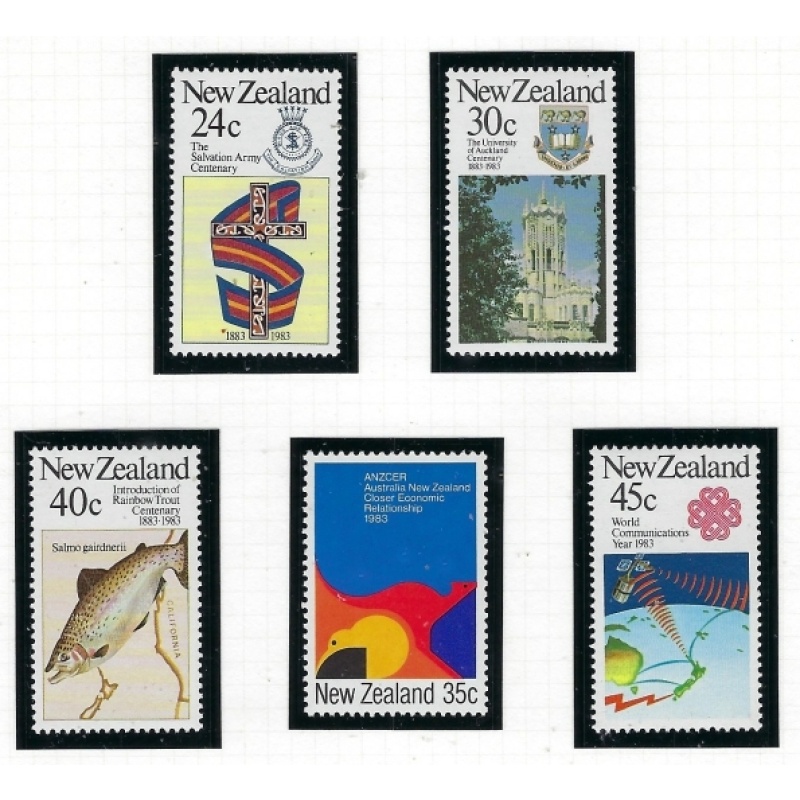 New Zealand 771-75 MNH 1983 set (an1666)