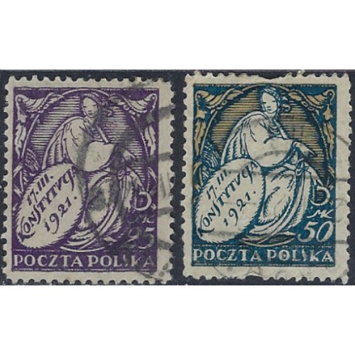 Poland 161-62 Used 1921 issues (ak6728)