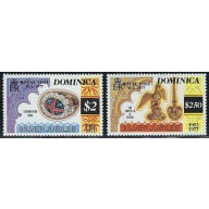 Dominica 524-25 MNH 1977 part set (an8321)