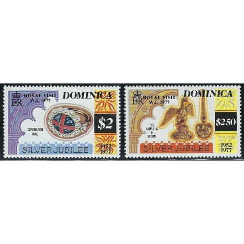 Dominica 524-25 MNH 1977 part set (an8321)