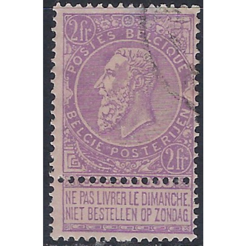 Belgium 74 CTO 1893 issue; gum thin near top; has full gum (ak5996)