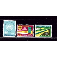 Indonesia 813-15 MLH 1972 set