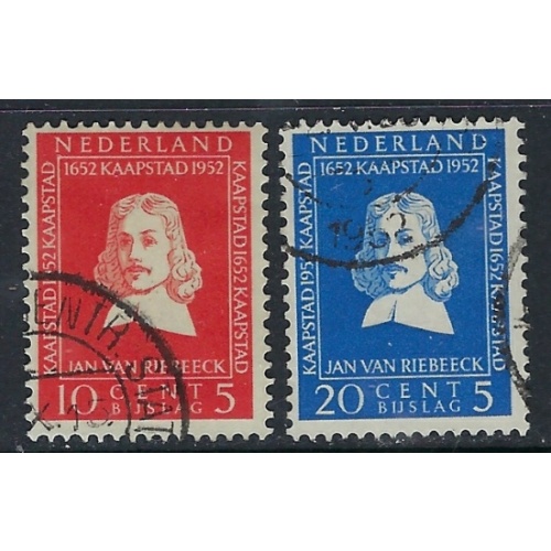 Netherlands B236-37 Used 1952 Part set (ak2372)
