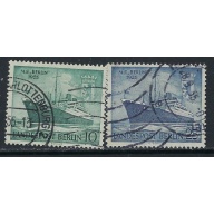 Germany Berlin 9N113-14 Used 1955 Ships (ak5089)
