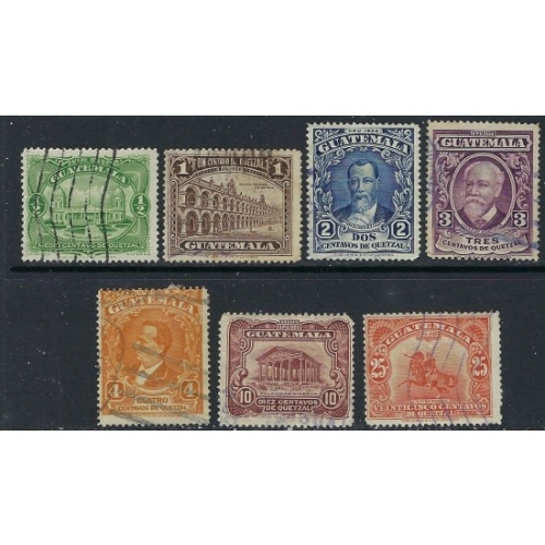 Guatemala 233-37;239;241 Used 1929 issues (ak3125)