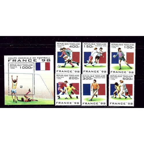 Togo 1713-19 MNH 1996 Soccer