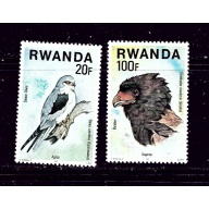 Rwanda 834-35 MNH 1977 Birds Partial Set